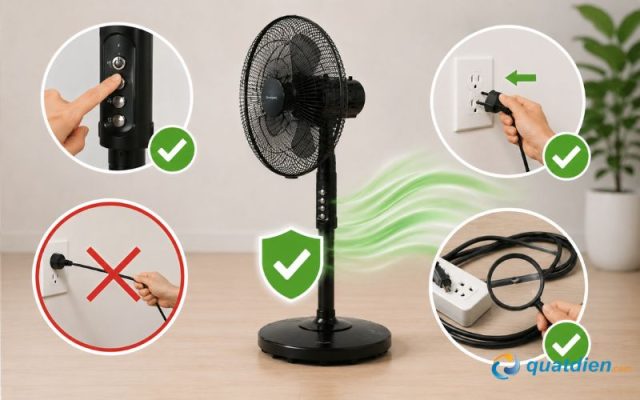 Ngắt nguồn sau khi sử dụng để đảm bảo an toàn