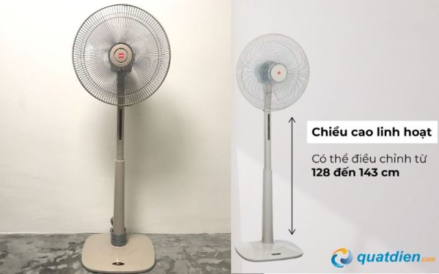 Quạt đứng Nhật Bản KDK M40K-CHG chiều cao linh hoạt