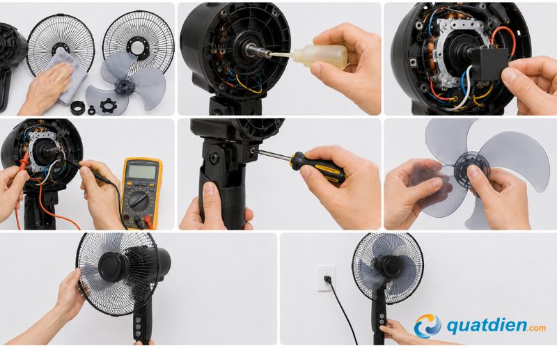 Cách bảo dưỡng quạt Asia sau khi tháo lắp để quạt bền hơn