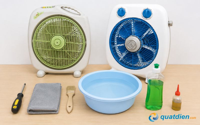 Các dụng cụ cần có khi tháo quạt hộp Asia
