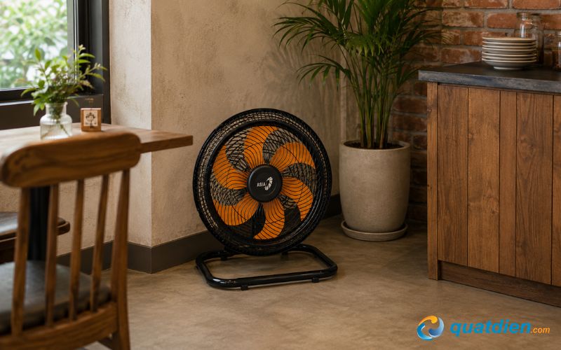 Quạt sàn ASIA VY636892 Đen Cam và xám