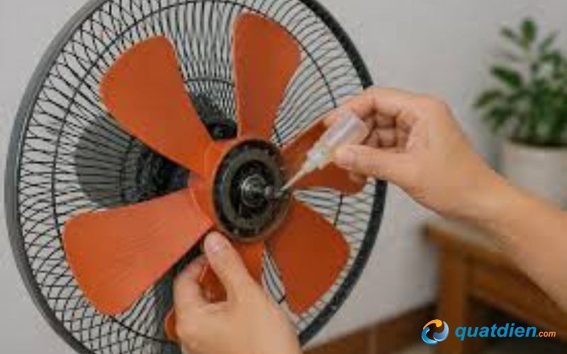 Tra dầu cho trục motor để bôi trơn và tăng ma sát