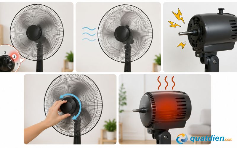 Các dấu hiệu cho thấy quạt Asia bị hỏng