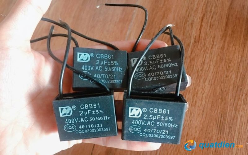 Các thông số được ghi trên tụ quạt Asia