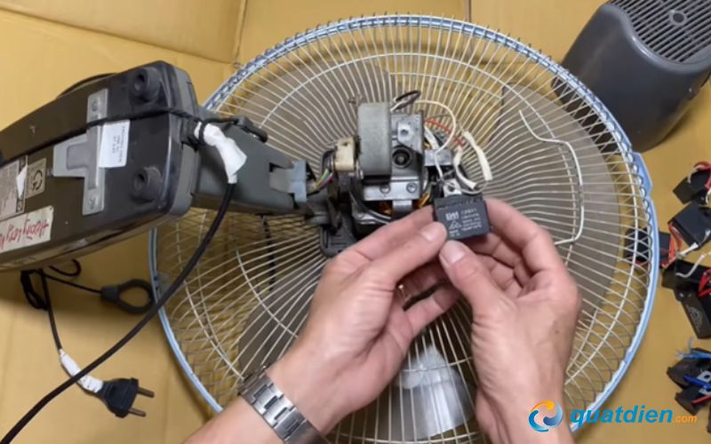 Kiểm tra thông số cũ trên tụ quạt Asia
