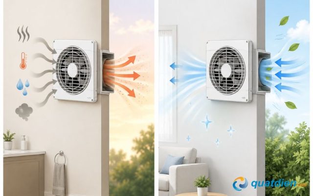 Chọn hướng lưu thông không khí