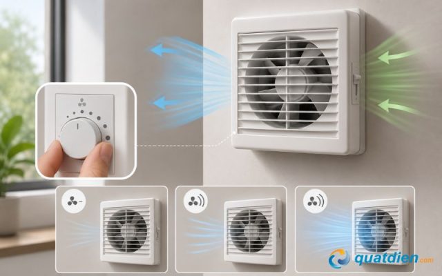 Điều chỉnh mức độ quạt thông gió