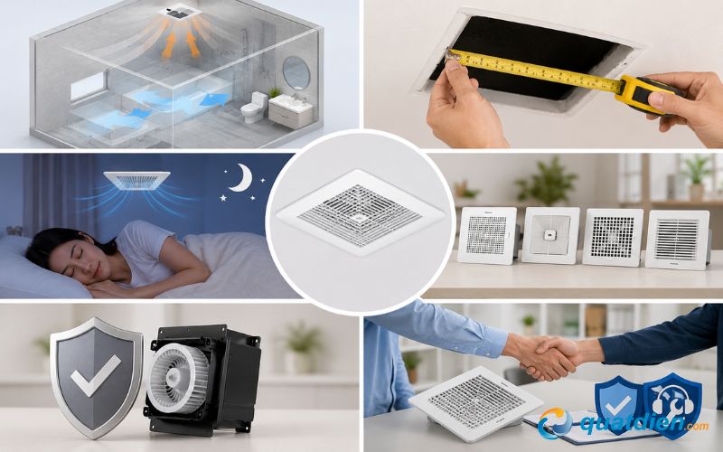 Kinh nghiệm chọn quạt hút âm trần hiệu quả