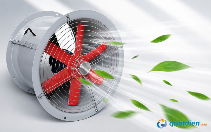 Ưu điểm nối bật của quạt hút đồng trục hay còn gọi là quạt hướng trục