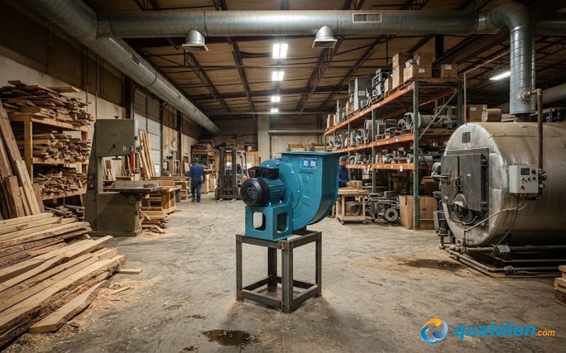 Model hút ly tâm Deton 4-72-5A phù hợp nhà máy lớn