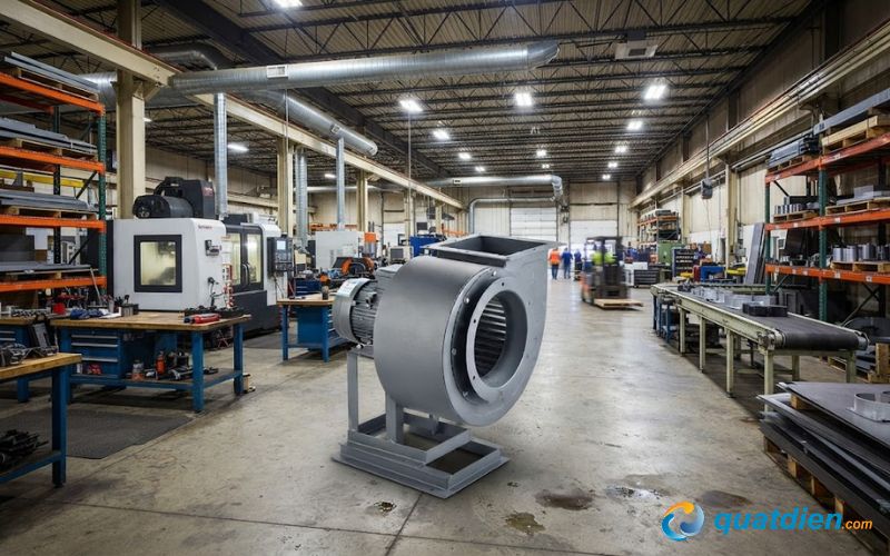 Model hút ly tâm công nghiệp Deton 4-72-6A lưu lượng gió vượt trội