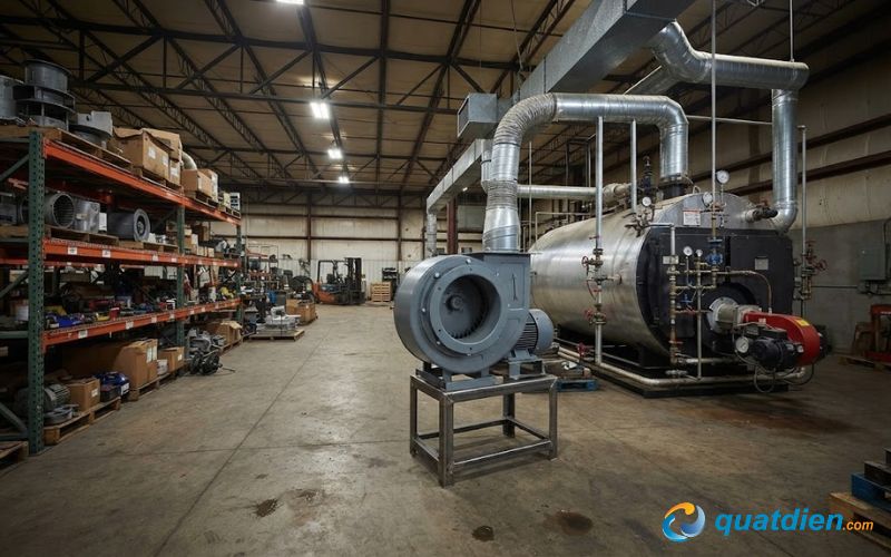Model hút ly tâm Deton 4-72-7A xử lý lượng khí lớn
