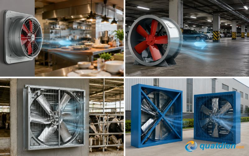 Chọn quạt công nghiệp sao cho phù hợp từng không gian