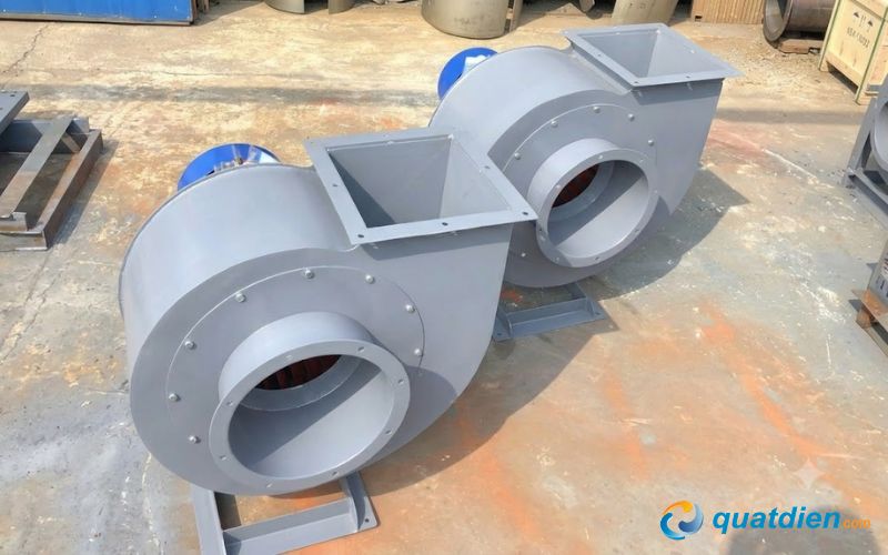 quạt hút ly tâm công nghiệp sử dụng cánh quạt dạng ly tâm