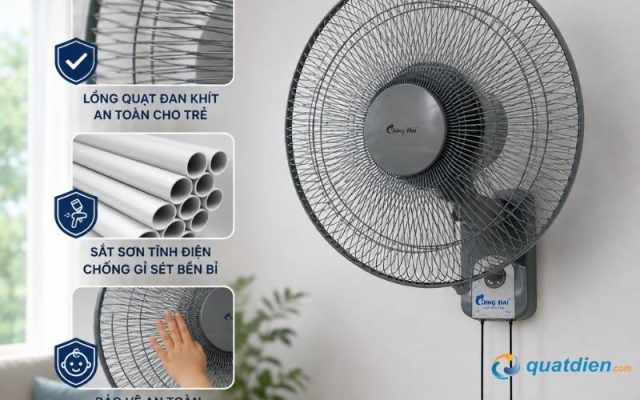 Lồng quạt Chinghai W613 đan khít bảo vệ an toàn