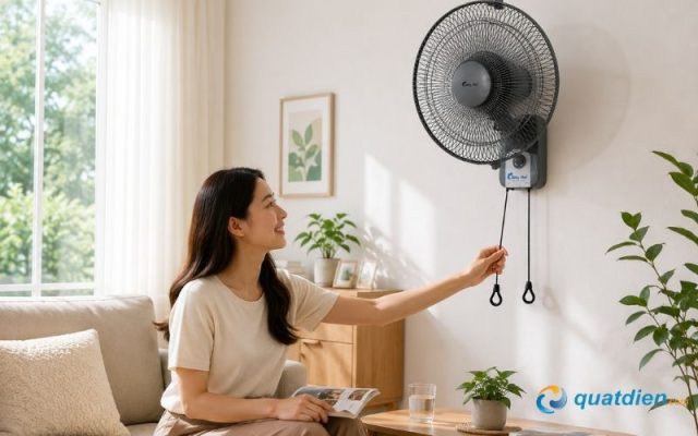 Quạt Chinghai W613 dễ dàng sử dụng trong gia đình