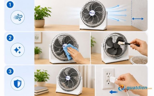 Mẹo sử dụng quạt hộp Chinghai HD606 nhỏ 24W bền hơn