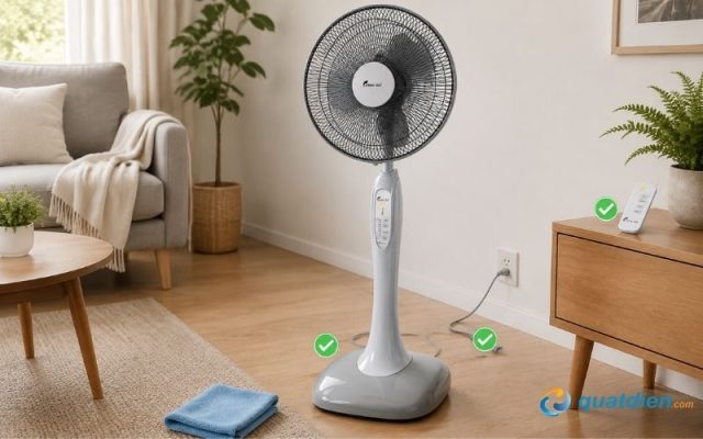 Hướng dẫn sử dụng và vệ sinh quạt Chinghai HS916A bền hơn