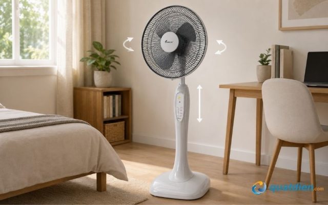 Quạt Chinghai HS916A điều chỉnh chiều cao và hướng gió linh hoạt