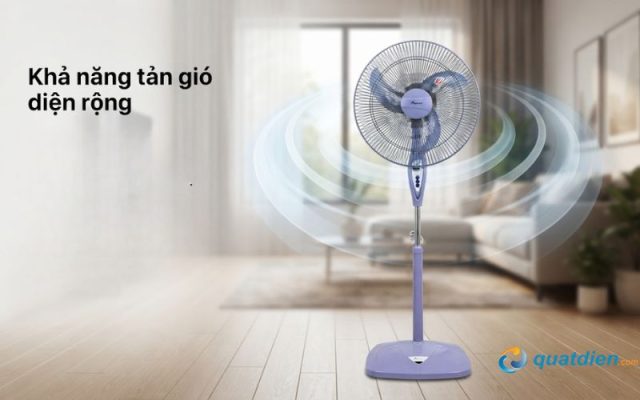 Hơi mát lan tỏa rộng khắp mọi góc phòng, mang lại cảm giác dễ chịu