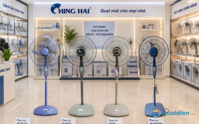 Quạt Chinghai HS966A có đa dạng màu sắc phù hợp với nhiều sở thích khác hàng