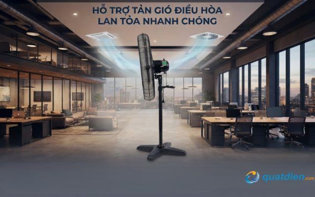 Khuếch tán luồng khí lạnh điều hòa trải đều khắp phòng