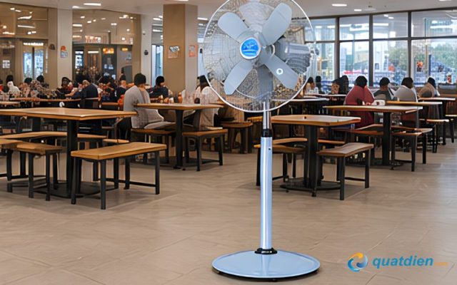 Thiết kế đứng của quạt thuận tiện cho việc sử dụng