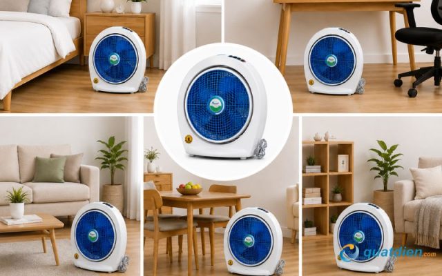 Quạt phù hợp với đa dạng loại phòng