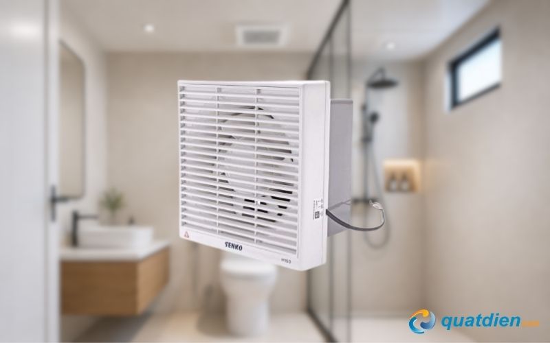 Quạt hút Senko H150 – Nhỏ gọn cho nhà vệ sinh gia đình