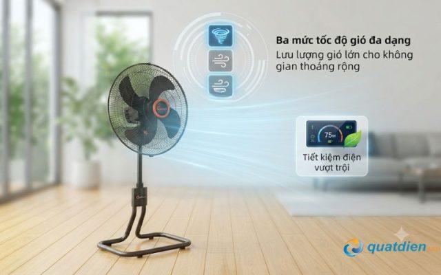 Êm ái tối đa, thổi gió cực mạnh mà vẫn tiết kiệm điện năng