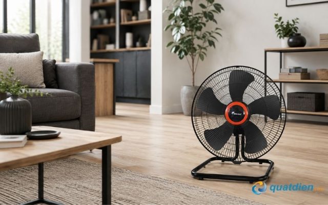 Quạt sàn Chinghai FF917 có kết cấu bền và thuận tiện khi vệ sinh