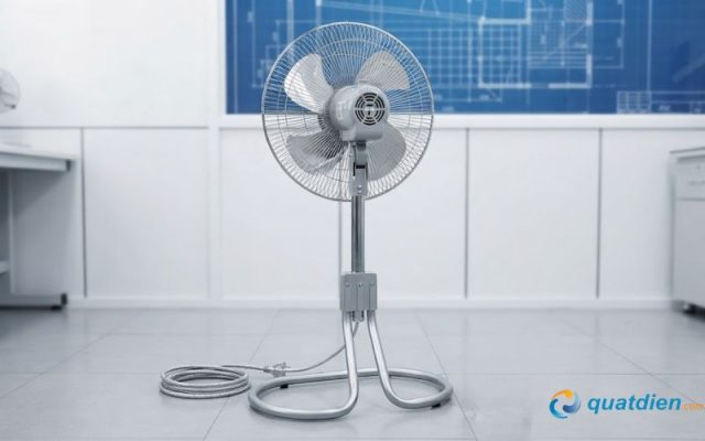 Thiết kế chân quỳ chống trượt ở quạt sàn rút Chinghai