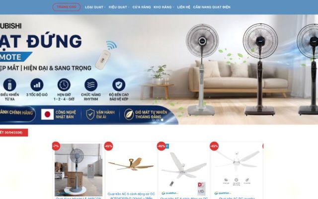 QuatDien.com - Nơi bán quạt điện hiệu Panasonic uy tín, giá tốt