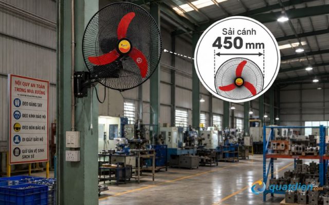 Cách quạt có sải cánh lớn