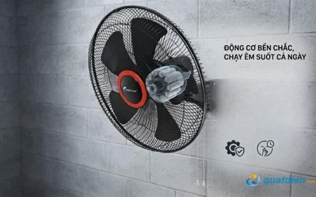 Thiết kế động cơ chất lượng cao đảm bảo quạt vận hành mượt mà,