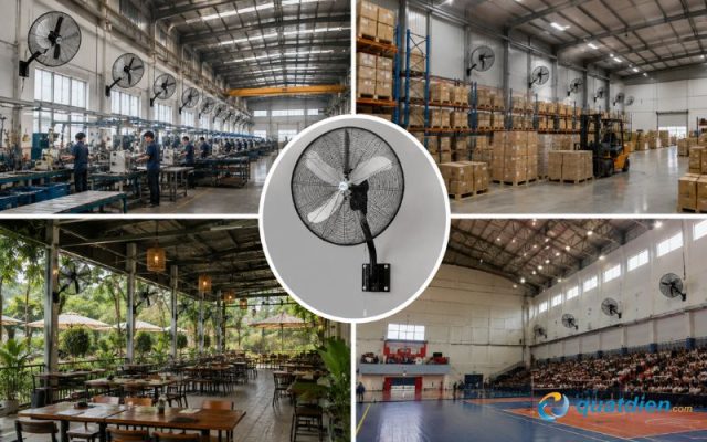 Thiết kế quạt treo đáp ứng nhiều loại không gian khác nhau