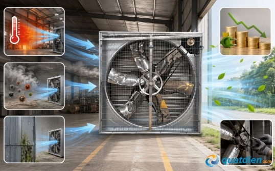 Các đặc điểm nổi bật của quạt thông gió công nghiệp nên biết