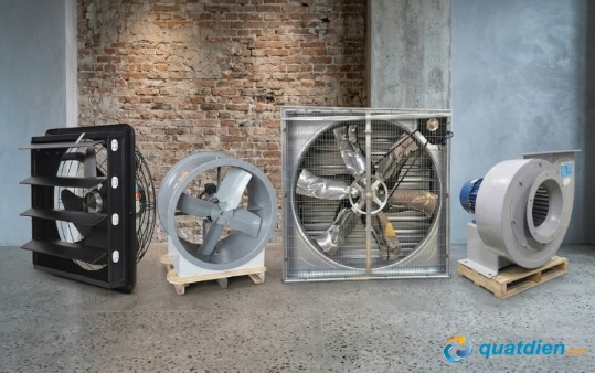 Một số loại quạt thông gió công suất lớn công nghiệp có trên thị trường