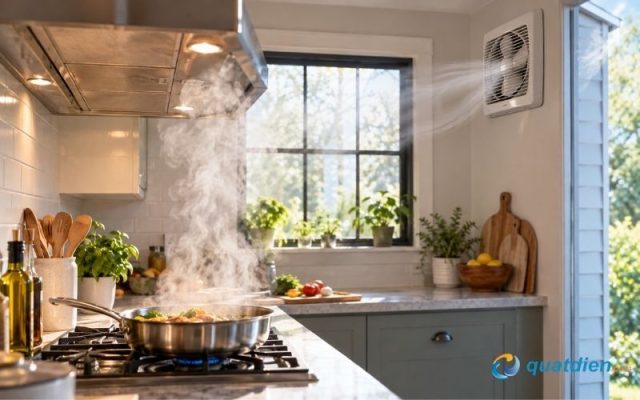 Cách lắp quạt hút mùi bếp đúng vị trí giúp không khí trong bếp lưu thông hiệu quả hơn