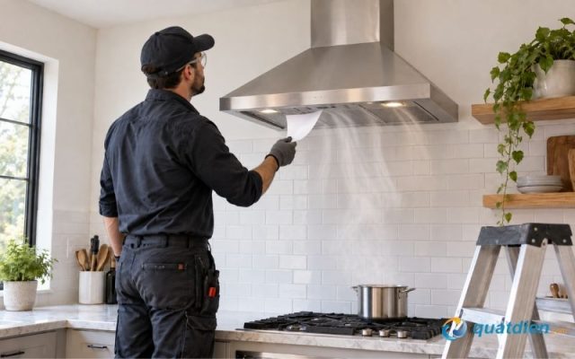 Chạy thử quạt sau khi lắp để kiểm tra chiều gió và độ ổn định