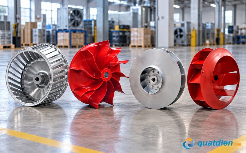 Cánh quạt ly tâm: Phù hợp hệ thống cần áp suất cao