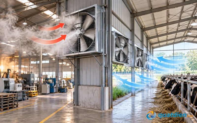 Ứng dụng của cánh quạt hút công nghiệp trong cuộc sống