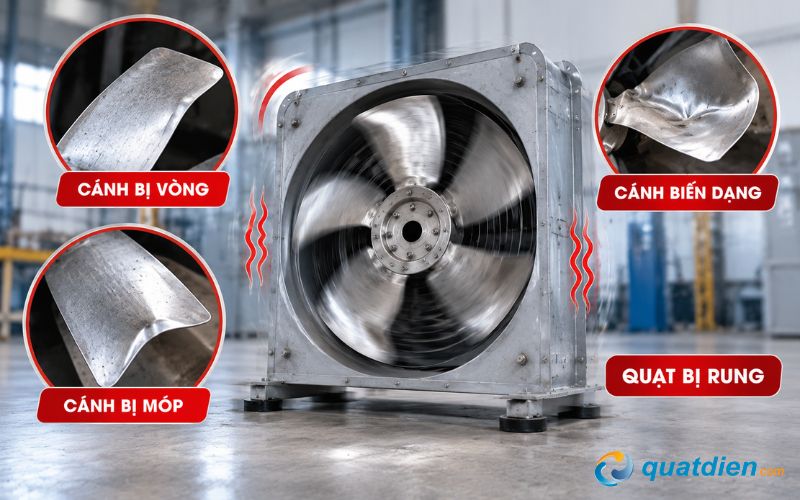 Dấu hiệu cho thấy cần thay cánh quạt hút công nghiệp