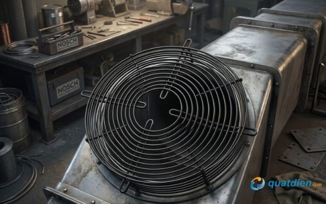 Lưới bảo vệ kim loại an toàn cho quạt hút công nghiệp