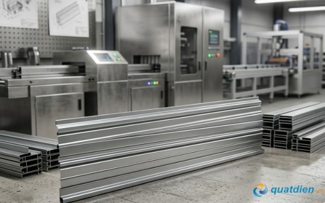 Lá cửa chớp tự động bằng kim loại cho quạt hút công nghiệp