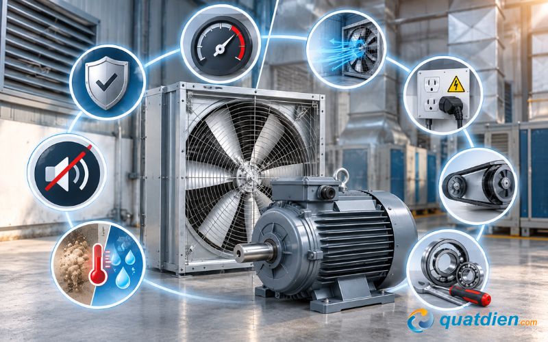 Cách chọn motor quạt hút để chuẩn với không gian