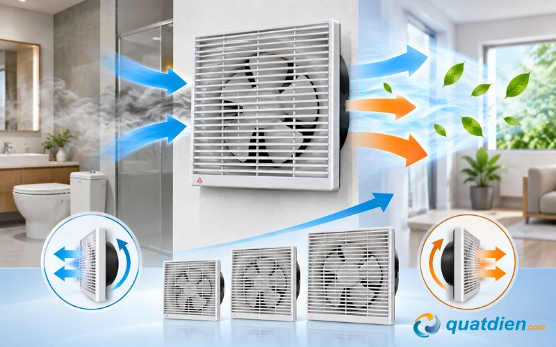 Đặc điểm nổi bật về quạt hút 2 chiều Senko chính hãng