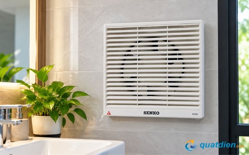 Senko H150 – Mẫu quạt hút 2 chiều nhỏ gọn cho phòng diện tích vừa và nhỏ