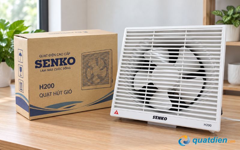 Senko H200 – Quạt hút gắn tường 2 chiều cân bằng giữa công suất và lưu lượng