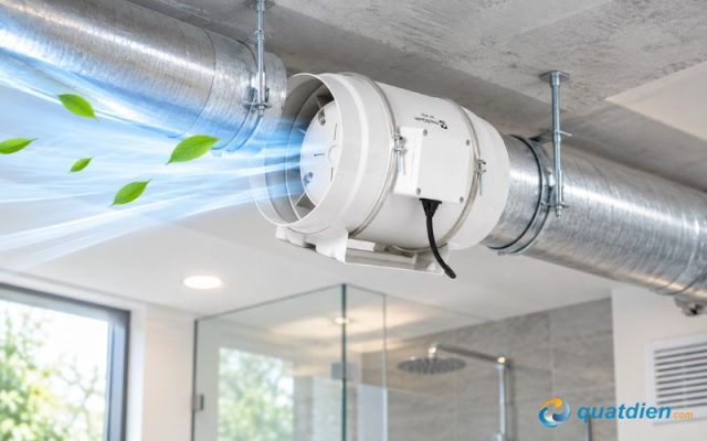Hình ảnh thực tế của Quạt hút mùi nối ống Phi 90 HT-90P
